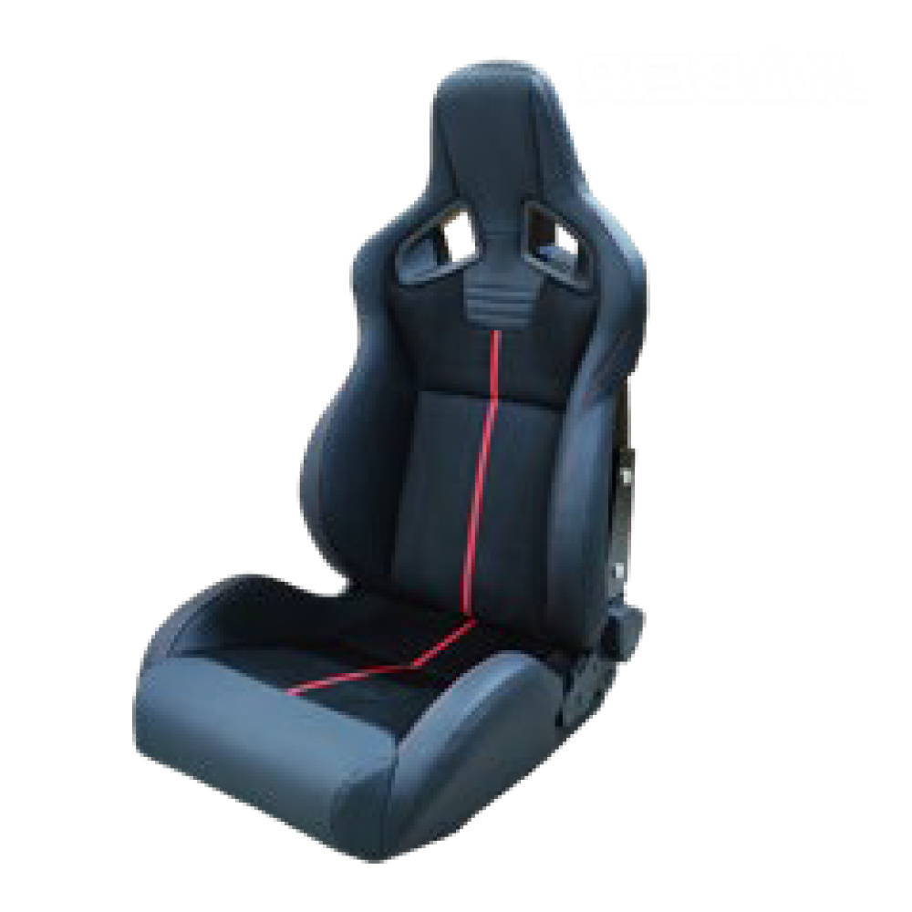 Factory popular PVC plaid recaro racing seat car single adjustment bucket sports seat universal for Gaming Chairs