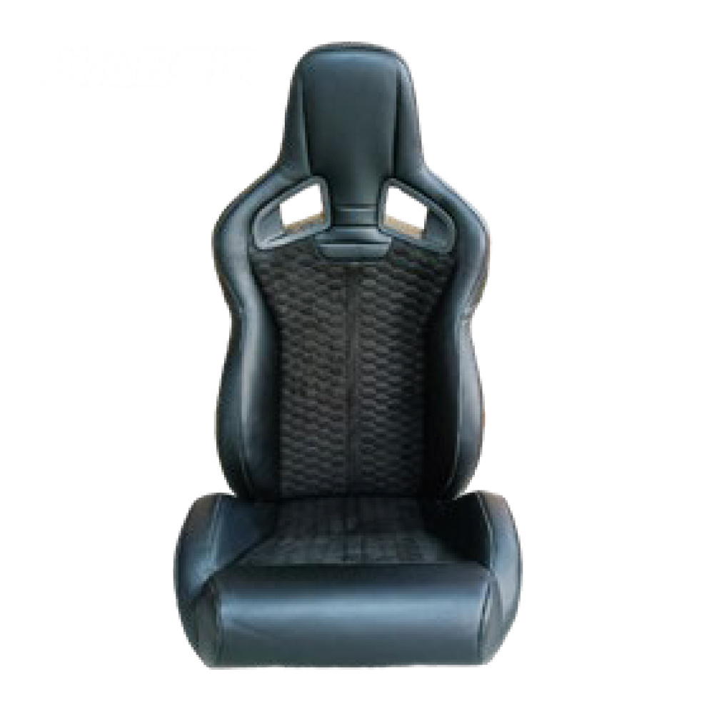 Factory popular PVC plaid recaro racing seat car single adjustment bucket sports seat universal for Gaming Chairs