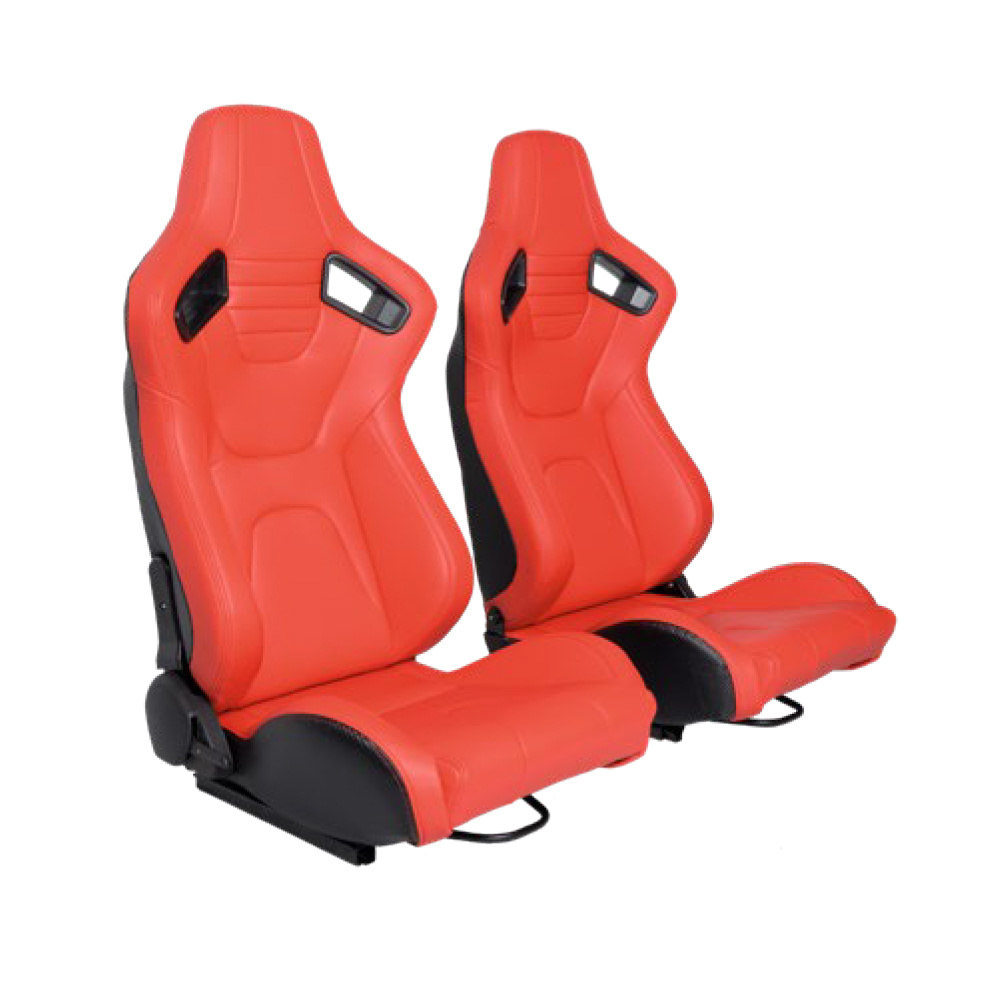 Factory wholesale custom fashion logo sport seat white color reclining  car racing seat PVC leather sparco game chairs low price