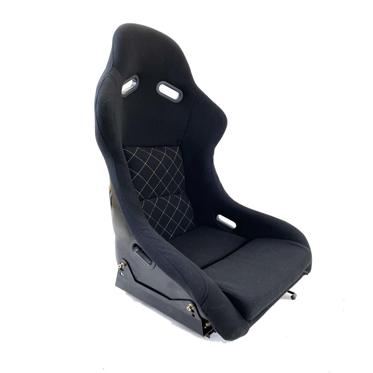 Wholesale OEM New Design sport seat Universal reclining Custom Fabric Cloth Carbon Fiber Racing Seats Race Seat Double Slider