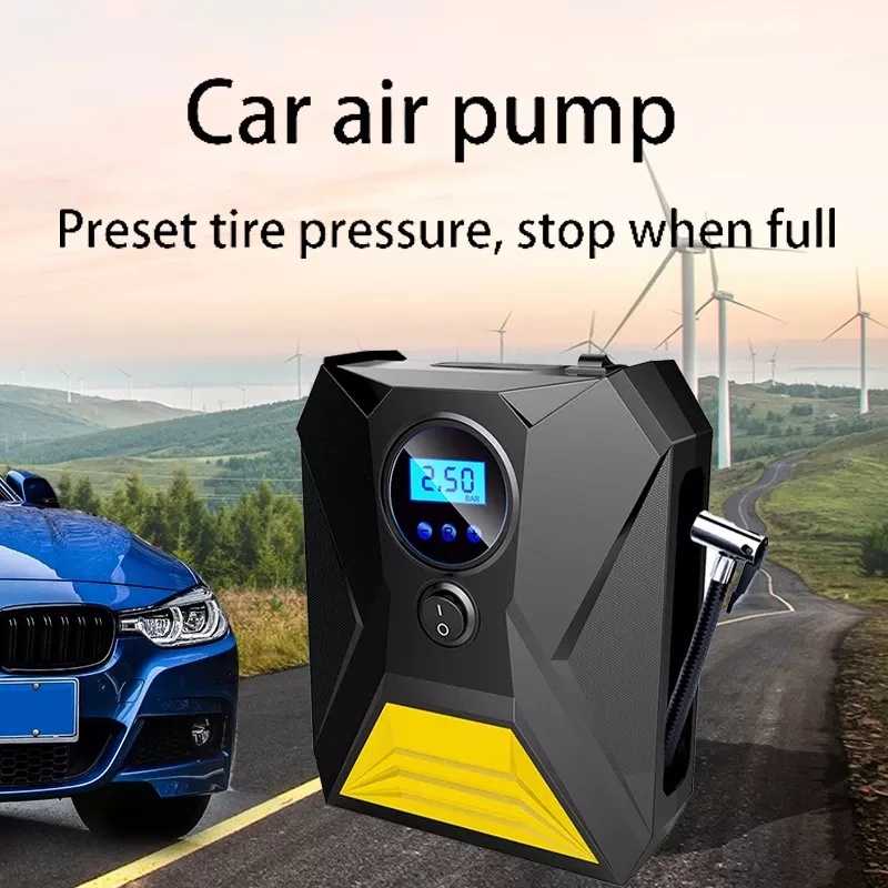 Car Accessories Portable Air Compressor Multifunctional 12V digital Electric Automatic Stop Air Pump Car Tyre Tire Inflator