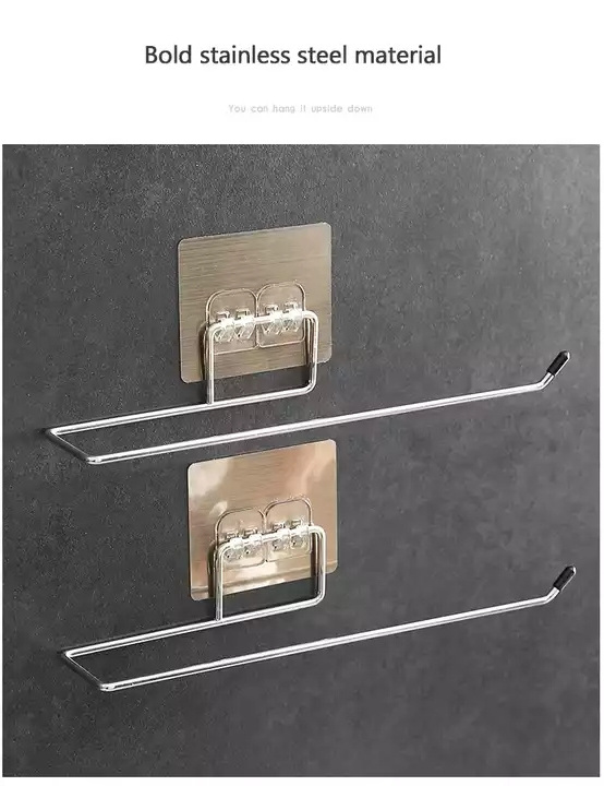 Kitchen Toilet Paper Holder Tissue Holder Hanging Bathroom Durable Self Adhesive Roll Paper Holder Towel Rack Stand Storage Rack