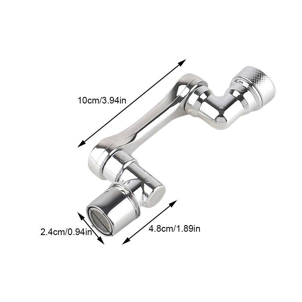 Universal 1080 degree Swivel Robotic Arm Faucet Plastic Kitchen Sink Extension Faucet Rotatable Multifunctional Extension Faucet