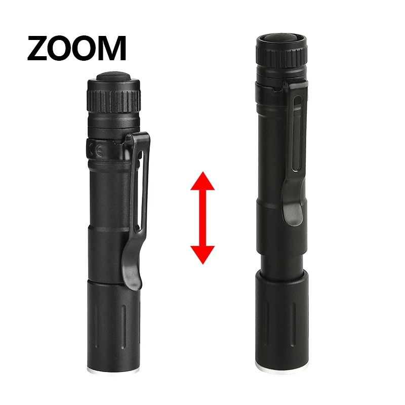 Mini LED Flashlight ZOOM 7W Q5 1000LM Waterproof Torch LED Zoomable Lanterna AAA Battery Led for Camping Emergency LED Bulbs