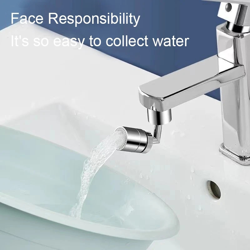 Universal Faucet Movable Tap 720 Degree Rotating Tap Filter Tip Water Bubbler Faucets Anti-Splash Economizer Bathroom Supplies