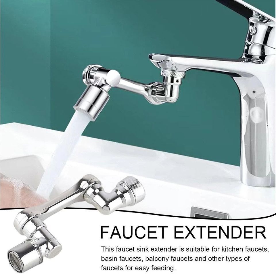 1080 Rotating Extension Extender Bathroom Kitchen Sprayer Sink Faucet Mixers Taps Kitchen Faucet rotating water faucet extender