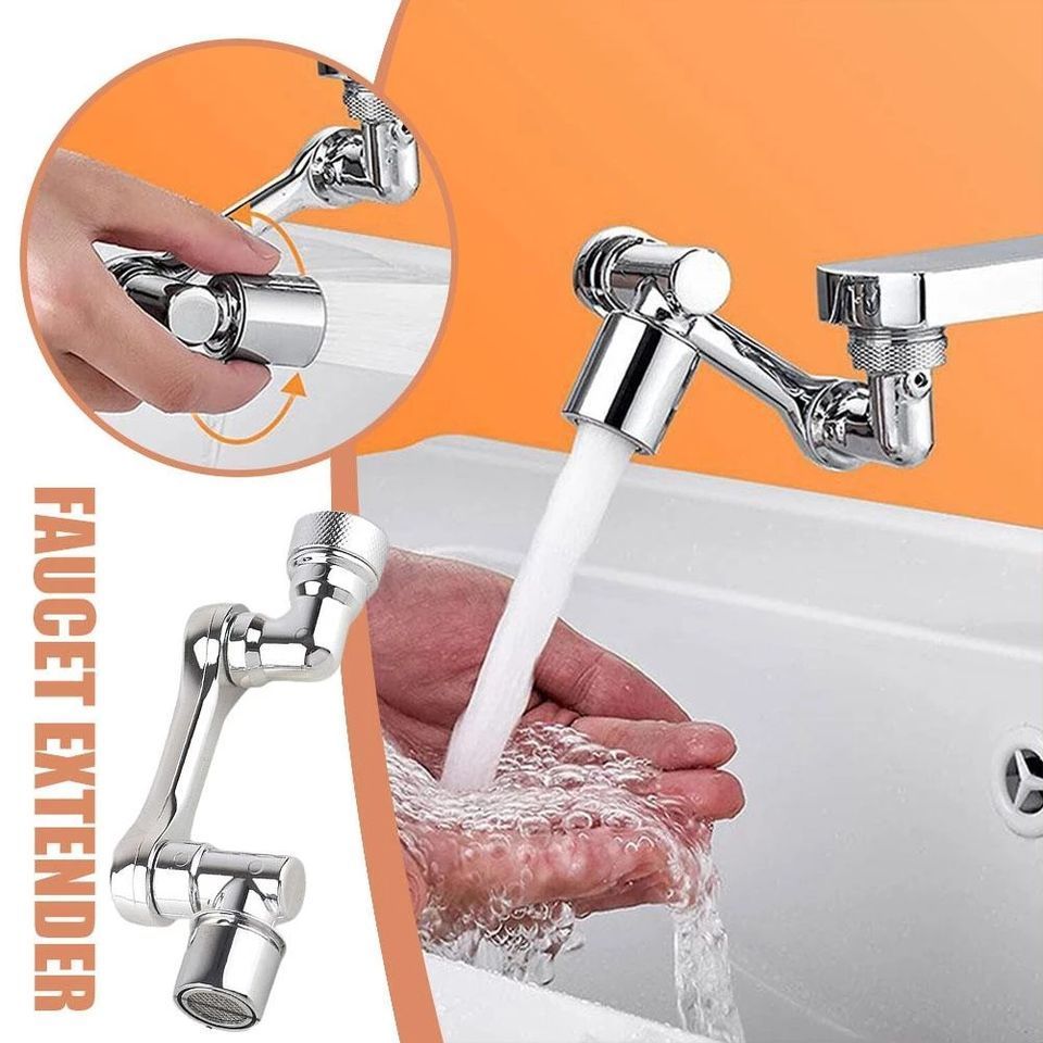 1080 Rotating Extension Extender Bathroom Kitchen Sprayer Sink Faucet Mixers Taps Kitchen Faucet rotating water faucet extender