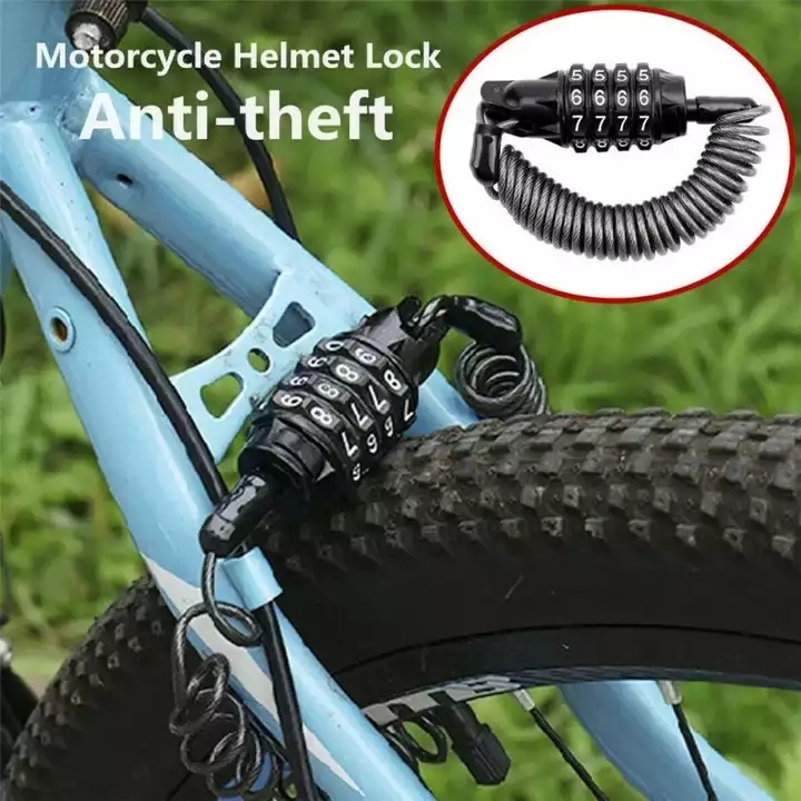 OEM Anti-theft Combination Digit Password Chain Steel Wire Cable Lock Motorcycle Mountain Bike Bicycle Lock