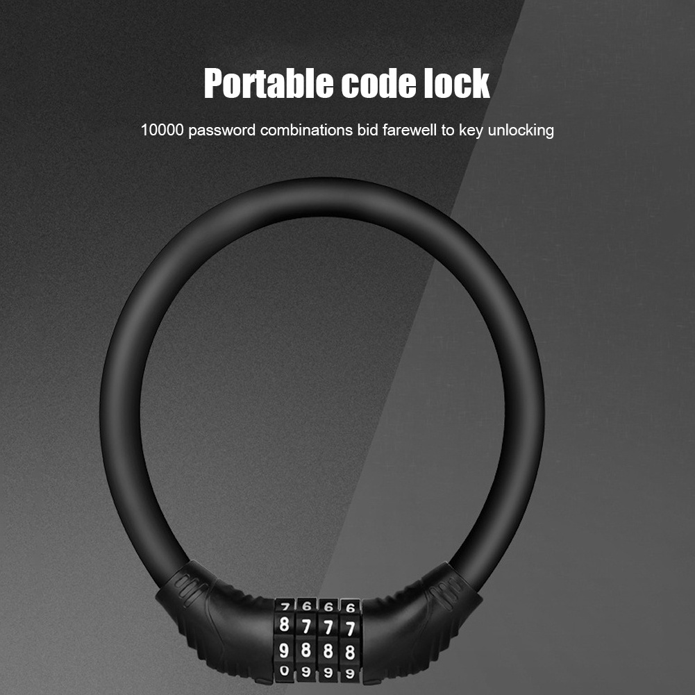 OEM Anti-theft Combination Digit Password Chain Steel Wire Cable Lock Motorcycle Mountain Bike Bicycle Lock