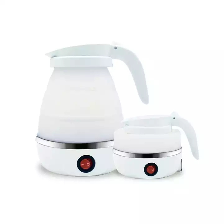 Electric Kettle Foldable Silicone Portable Water Kettle Mini Small Electric Kettles Travel Water Boiler Camping