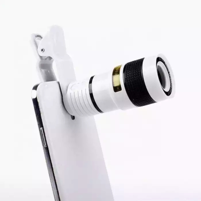 8x Mobile Phone Lens Clip Optical Zoom Telescope Lens Smartphone Camera Lens