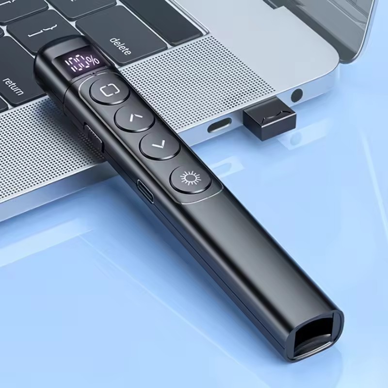 OEM Wireless Laser Presenter Presentation Clicker Laser Pointer Presenter Pen Teacher USB Rechargeable Remote Control Pointeur