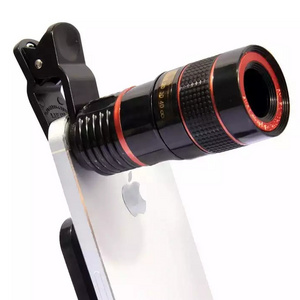 8x Mobile Phone Lens Clip Optical Zoom Telescope Lens Smartphone Camera Lens