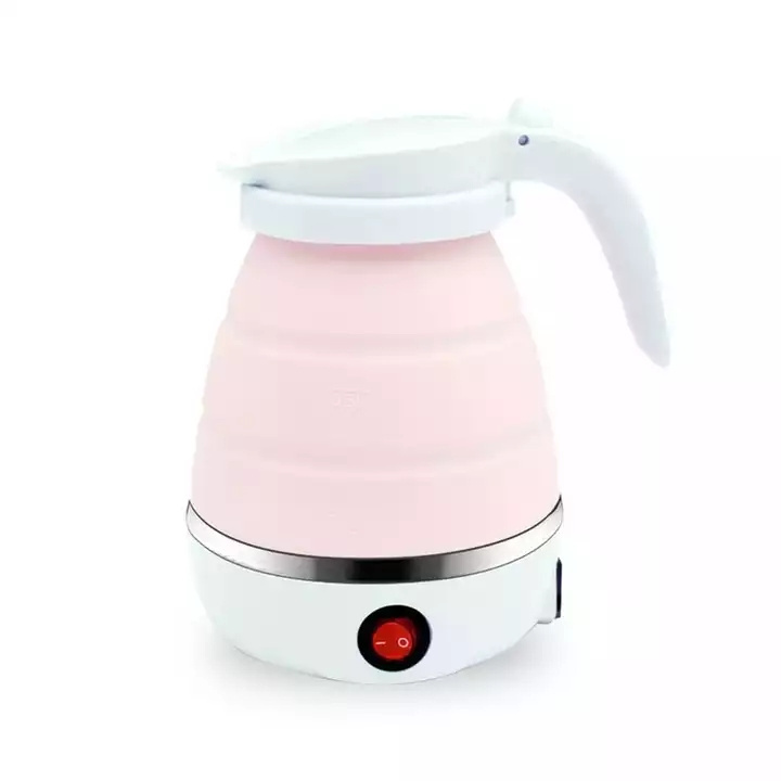 Electric Kettle Foldable Silicone Portable Water Kettle Mini Small Electric Kettles Travel Water Boiler Camping