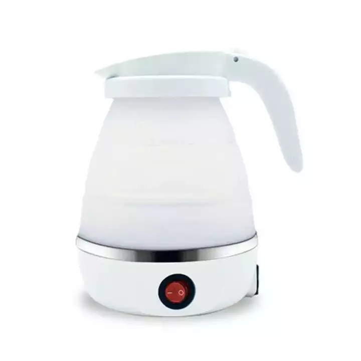 Electric Kettle Foldable Silicone Portable Water Kettle Mini Small Electric Kettles Travel Water Boiler Camping