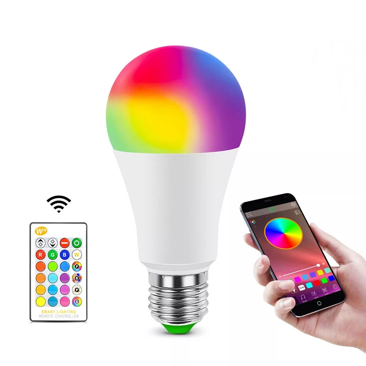 16 Color Changing 4 Modes Magic Light E27 B22 3W 5W RGB LED Lamp Bulb + Wireless Remote Control Smart Home lights