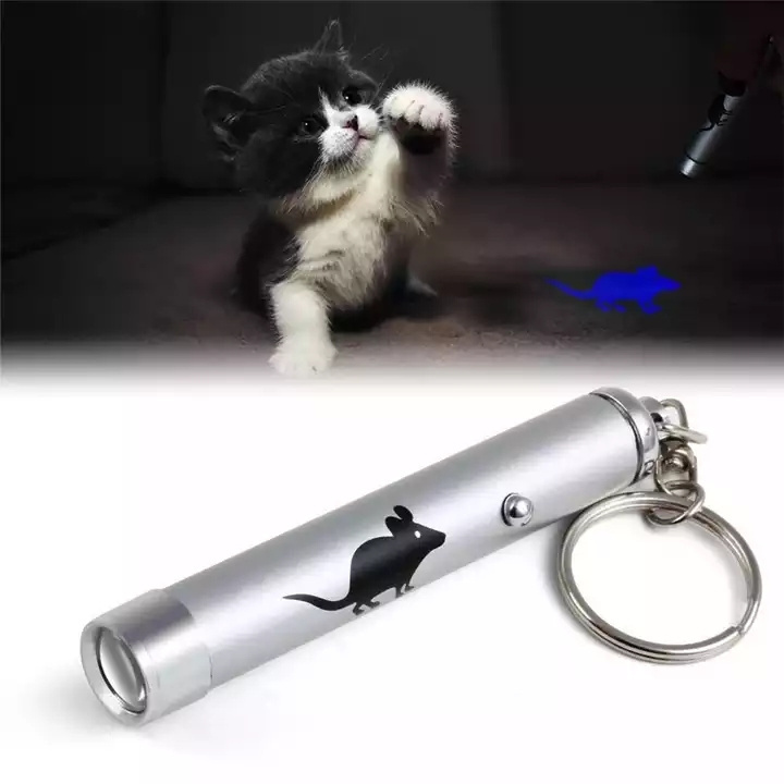 Funny Pet LED Laser pen Toy Cat Laser Toy Cat Pointer Light Pen Interactive With Bright Animation Mouse Shadow Small Animal Toys