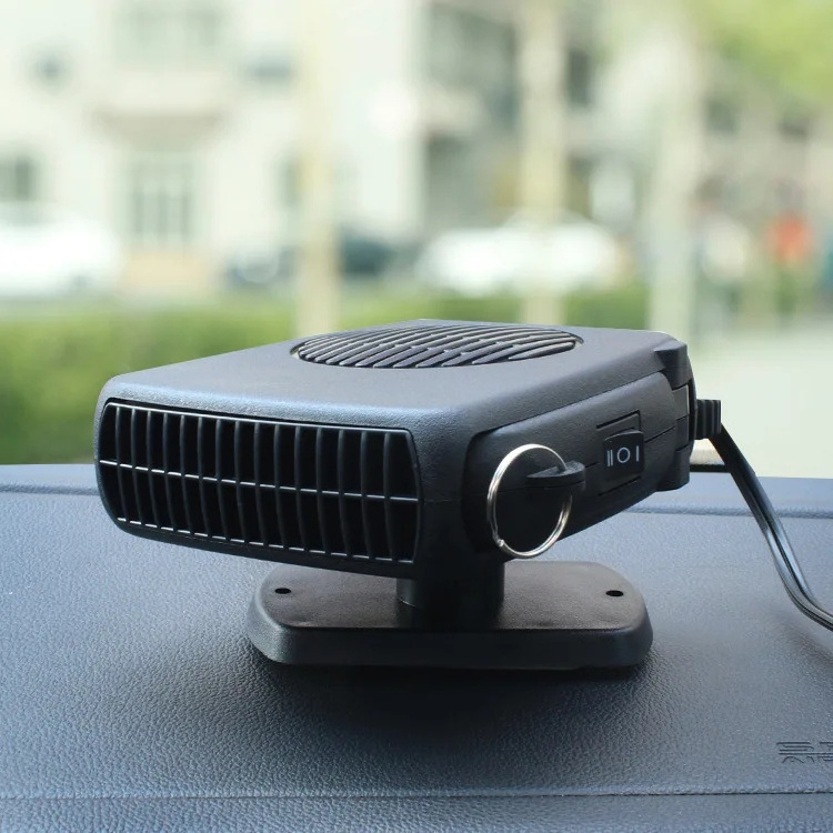 SJ-006 12V 24V Car Heater 200W 2in1 Portable Car USB Fan with Heating Cooling Plug in Cigarette Lighter ast Heating 360 Degree