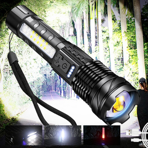 High Power Lumens Multifunctional Tactical Light Telescopic Torch long range hunting Rechargeable Emergency LED Flashlights