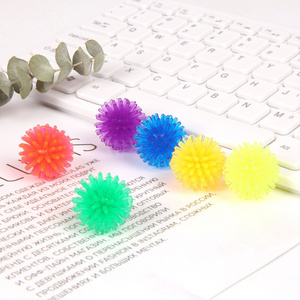 Cheap Small Assorted Colors 1 inch Vending Capsule Toys 28mm Bath Bomb Spiky Ball TPR Mini Toy Spike Puffer Balls For Kids