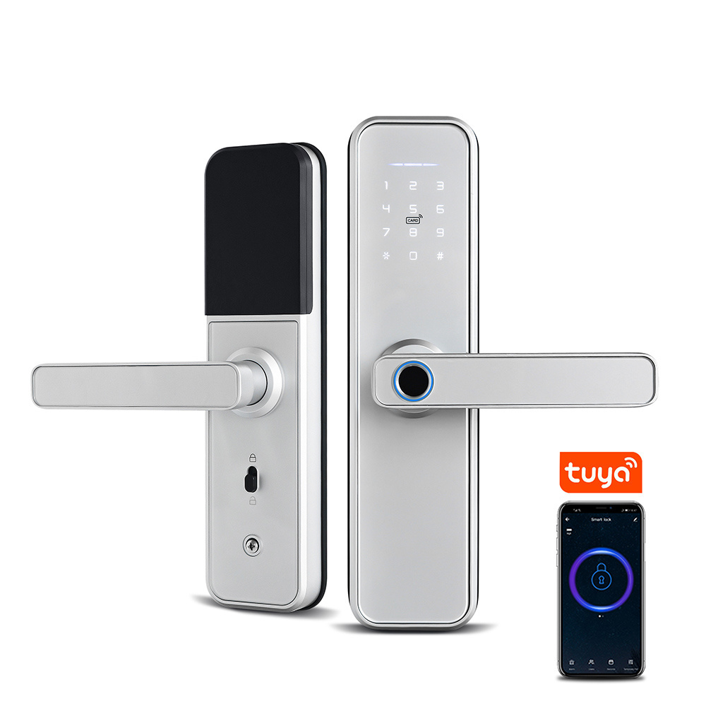 Waterproof Smart Tuya APP Security WiFi Fingerprint Home Outdoor Gate Card Code Door Lock