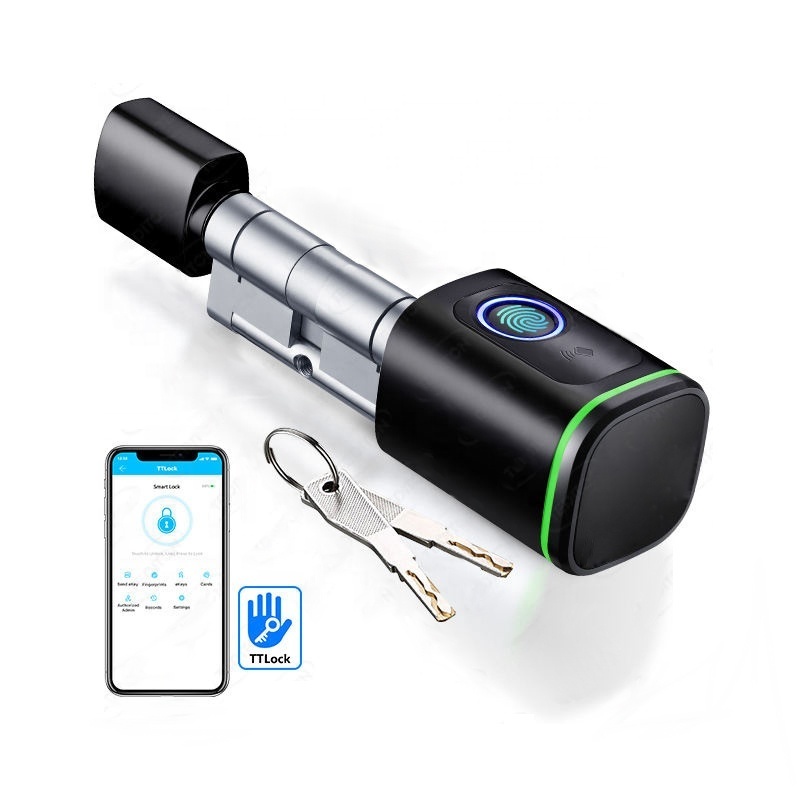 Quick response fingerprint & card  verification multifunctional digital smart door lock with tuya and TT lock