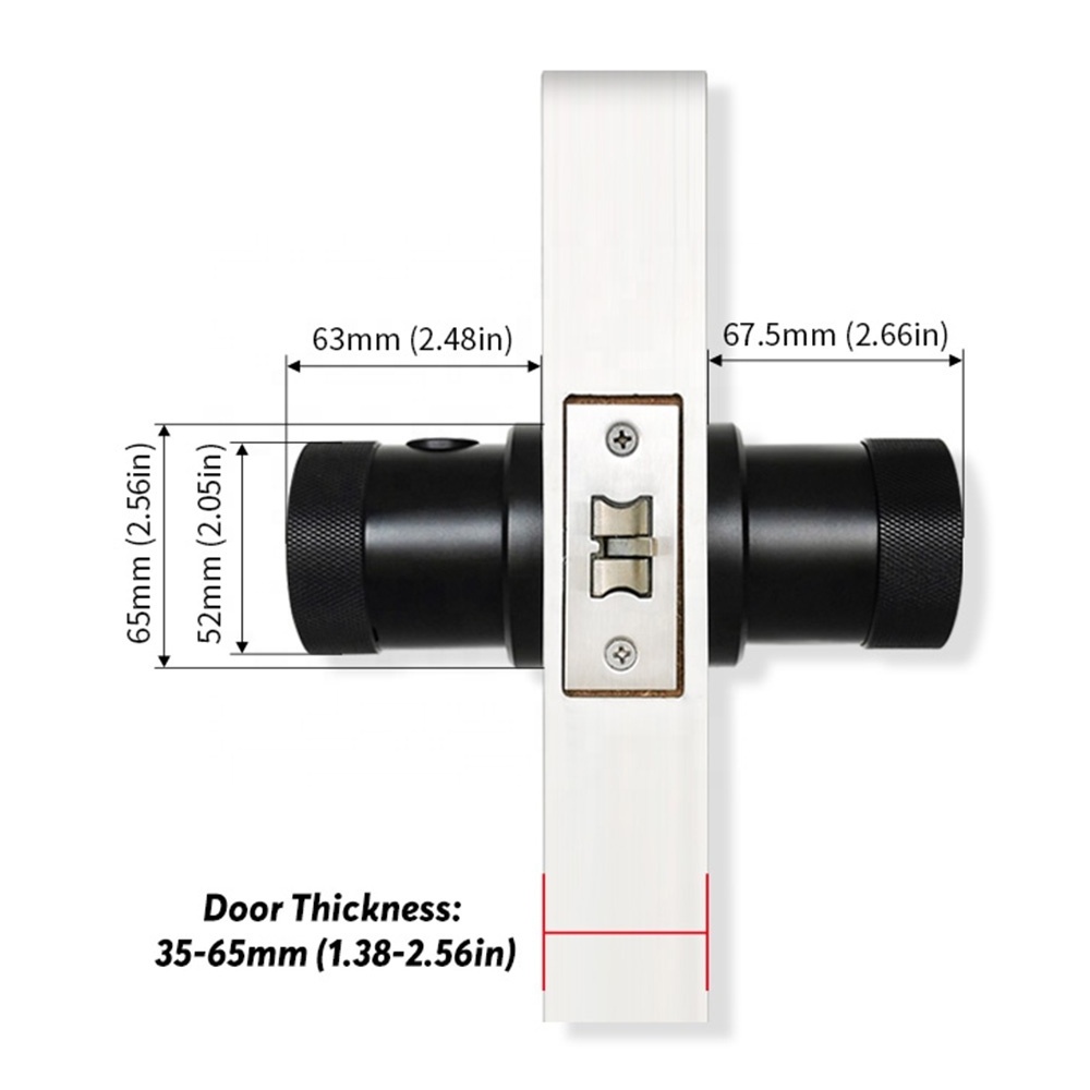 Black  / Silver / Red Bronze / Gold Left/Right handle direction smart door lock Adjustable single latch