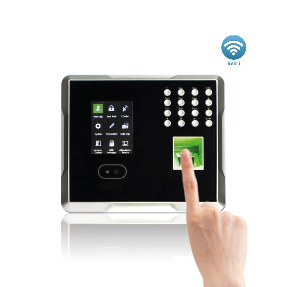 ID Card Reader and Face and Biometric Fingerprint Access Control System Device with WIFI Function