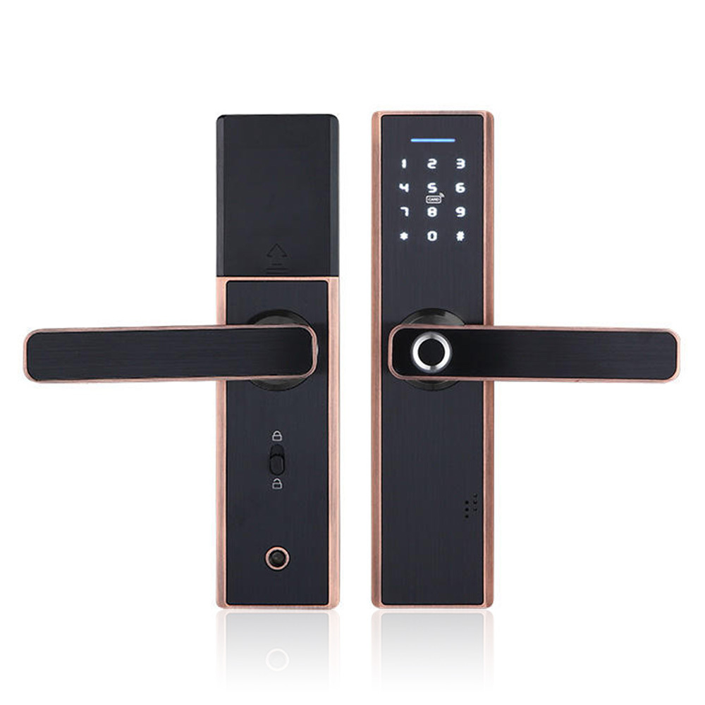 Waterproof Lock and Fingerprint Door Lock for Hotel Dustproof  Built-in Doorbell Digital Wireless Door Lock with TTlock