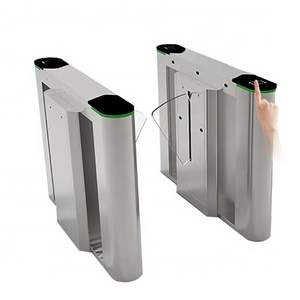 Automatic Fingerprint Turnstile Flap Gate Barrier Mechanism with RFID Access Control System for MRT Subway