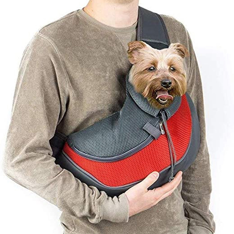 Pet Puppy Carrier Bag Cats Puppy Outdoor Travel Dog Shoulder Bag Cotton Single Comfort Sling Handbag Tote Pouch