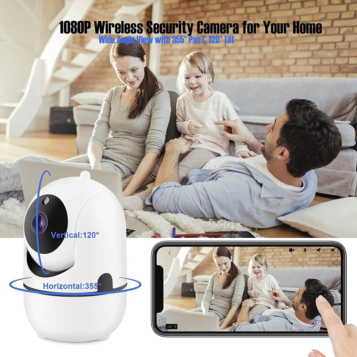 Baby Pet Wifi Security Protection Home IP Camera 1080P Motion Detector Clock Surveillance Camera Smart Video Camera