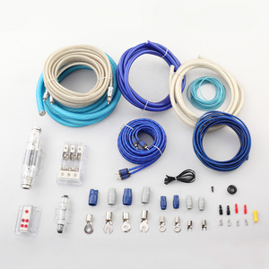 Factory 0 4 8 10 gauge awg ga OFC CCA TCCA  wiring kit Soft Flexible Audio car installation Amplifier amp wiring Kit