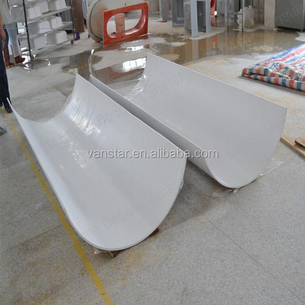 Building Material Artificial Marble Stone Wall Panel, Pure Acrylic Solid Surface Shower Walls