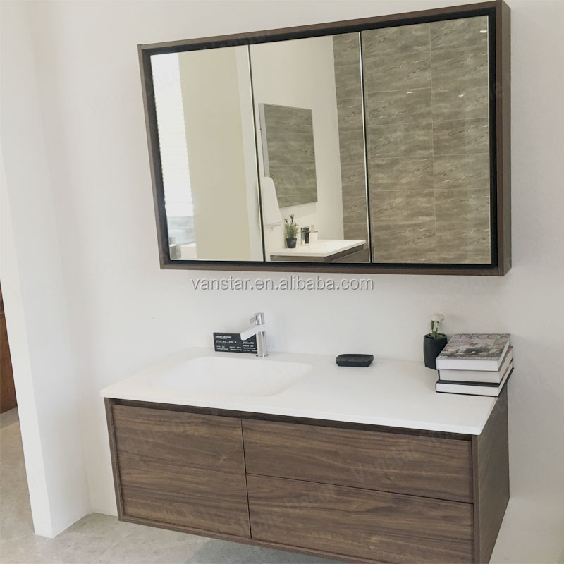 Illuminated Stainless Steel Bathroom Mirrored Medicine Cabinet with Light