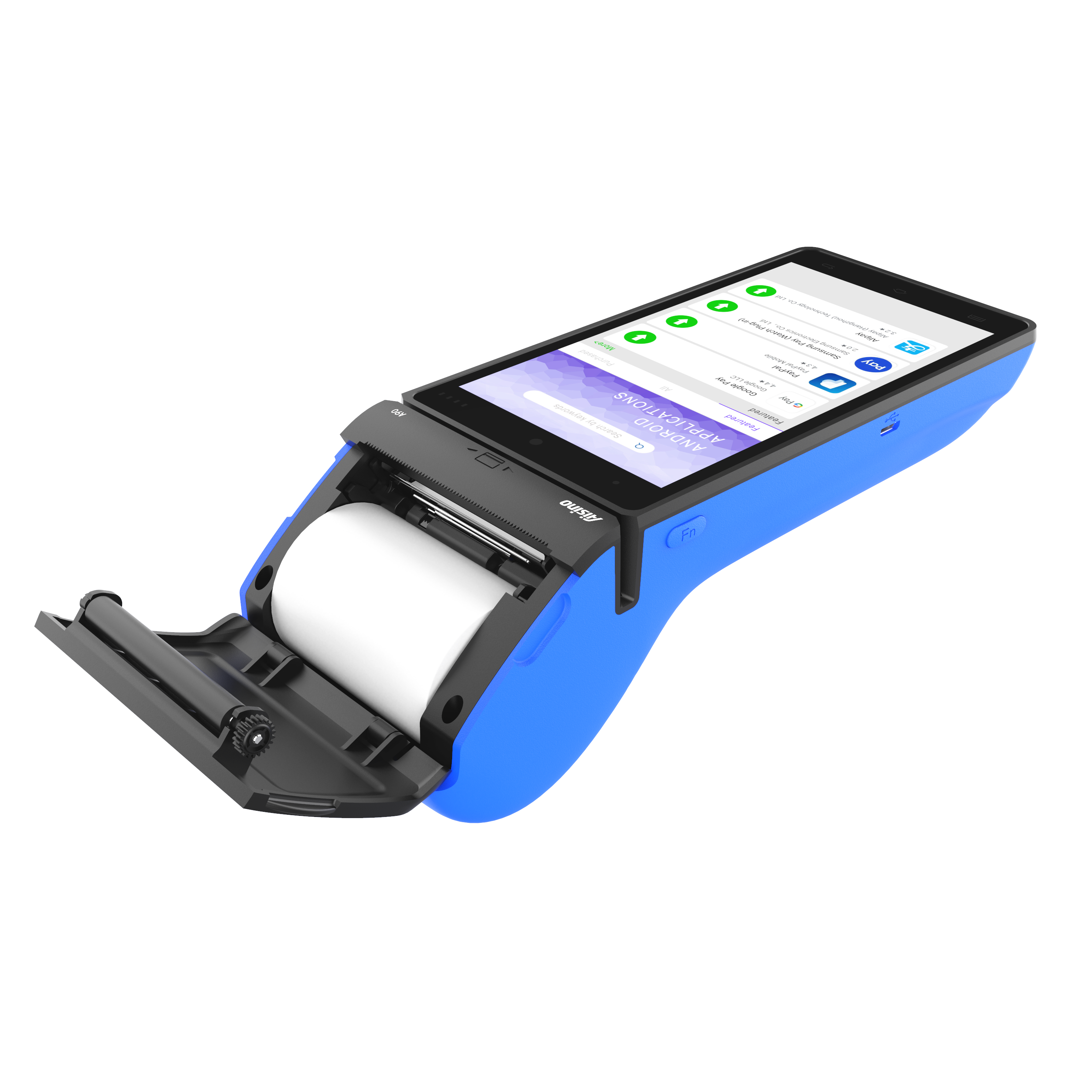 Android Pos Card Swipe Machine Terminal 58mm Receipt Label Printer Android Pos Hardware Android Pos Scanner Capacitive Screen