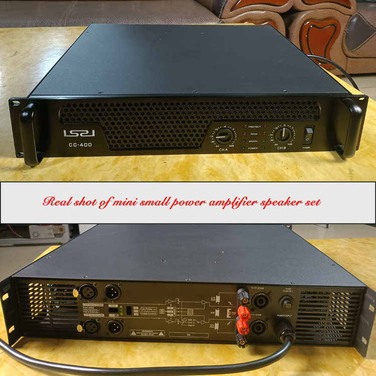 CC-400 Professional two-channel power amplifier pure rear stage high-power digital stage audio profesional speakers audio system