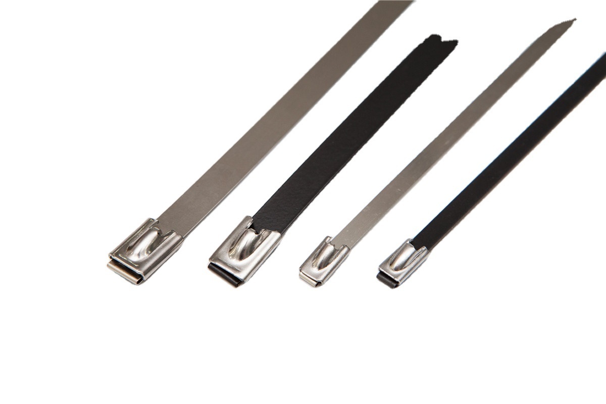 Ball Lock 4.6*300mm Self-locking 201/304/316 zip stainless steel cable ties