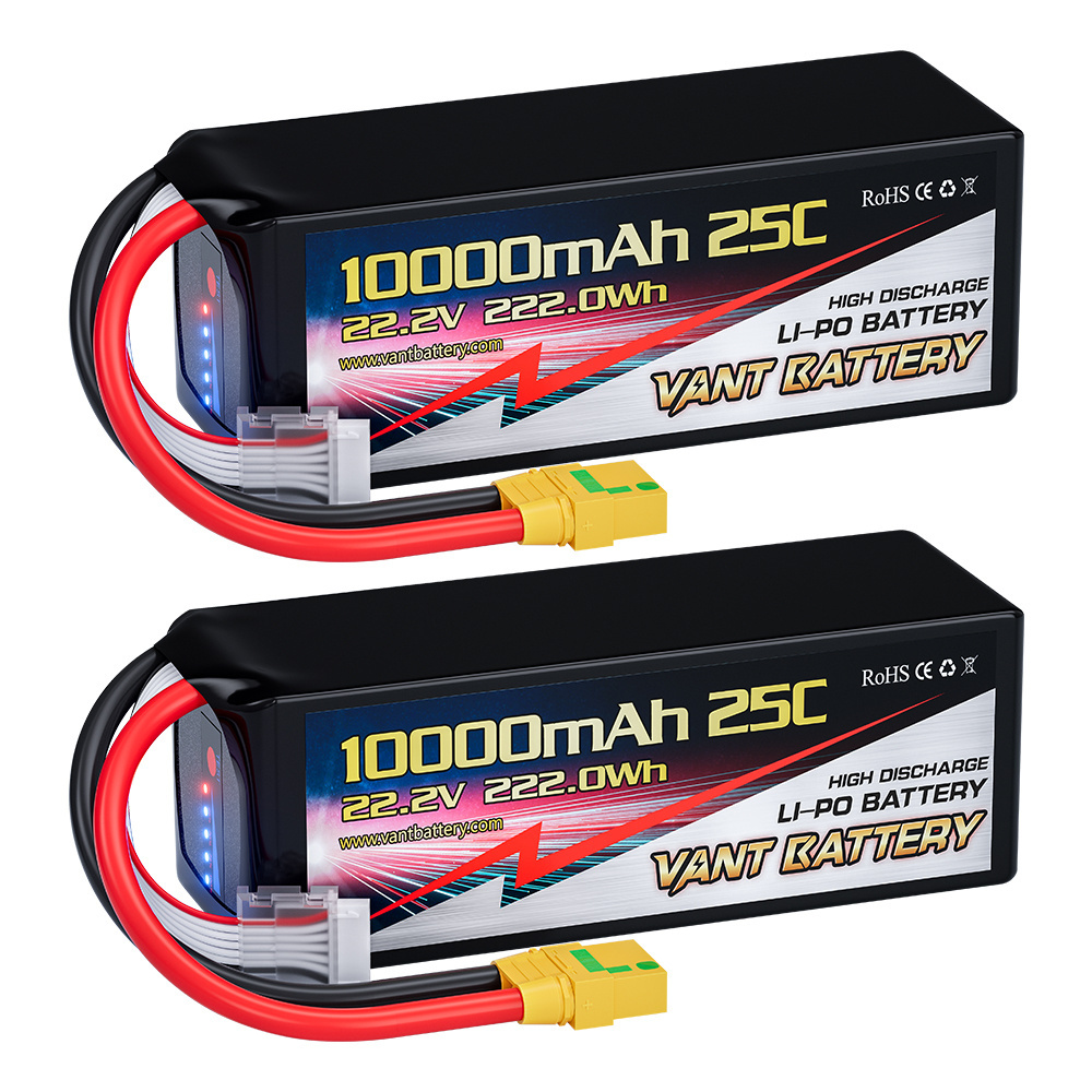 Lipo Battery 10000mAh 22.2V 25C 6S Lipo Battery Pack with XT90 Plug for Multi-Rotor DJI Tarot 550 680 Quad HEX DJI S800 S1000