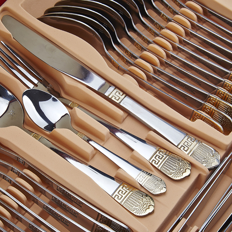 Factory Price 72 pcs Cutlery Set 84pcs Flatware Set Stainless Steel Tableware with Case Dinner Set