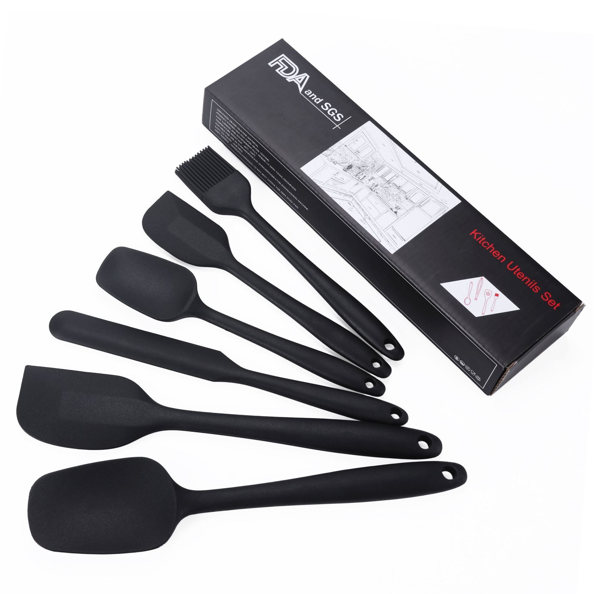 Cake Tools And Accessories Baking Equipment Kitchen Cooking Utensil Silicone Utensil Set Spatula Set