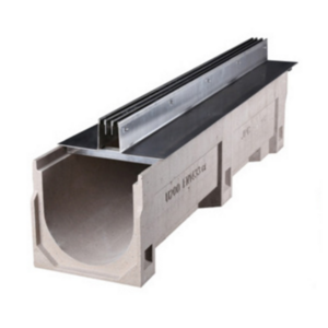 Linear Polymer Concrete U Shaped Drainage Channel with Slot Cover rain gutter