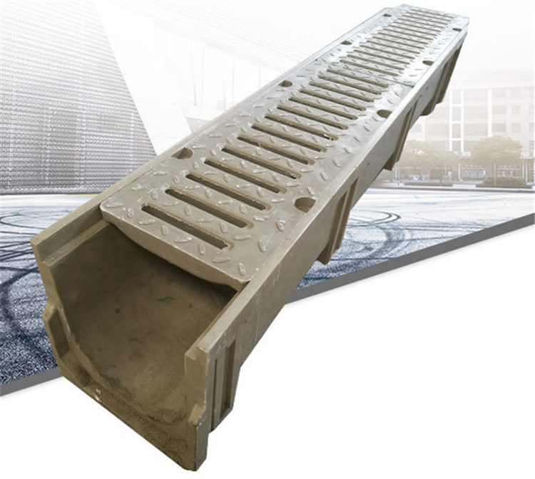 High Quality Polymer Concrete Road Drainage Channel For Water