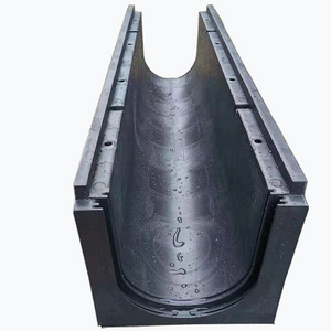 polymer Drain with grill grating Trench HDPE Linear Systems Plastic-U Gutters System Roof Plastic Drainage Channel