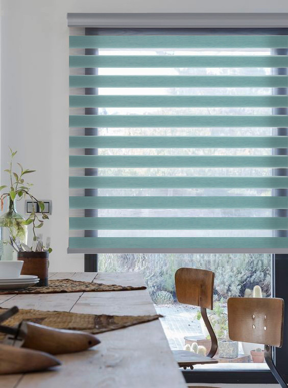 Motorized Remote Automatic Electric Window Zebra Roller Blinds Shades