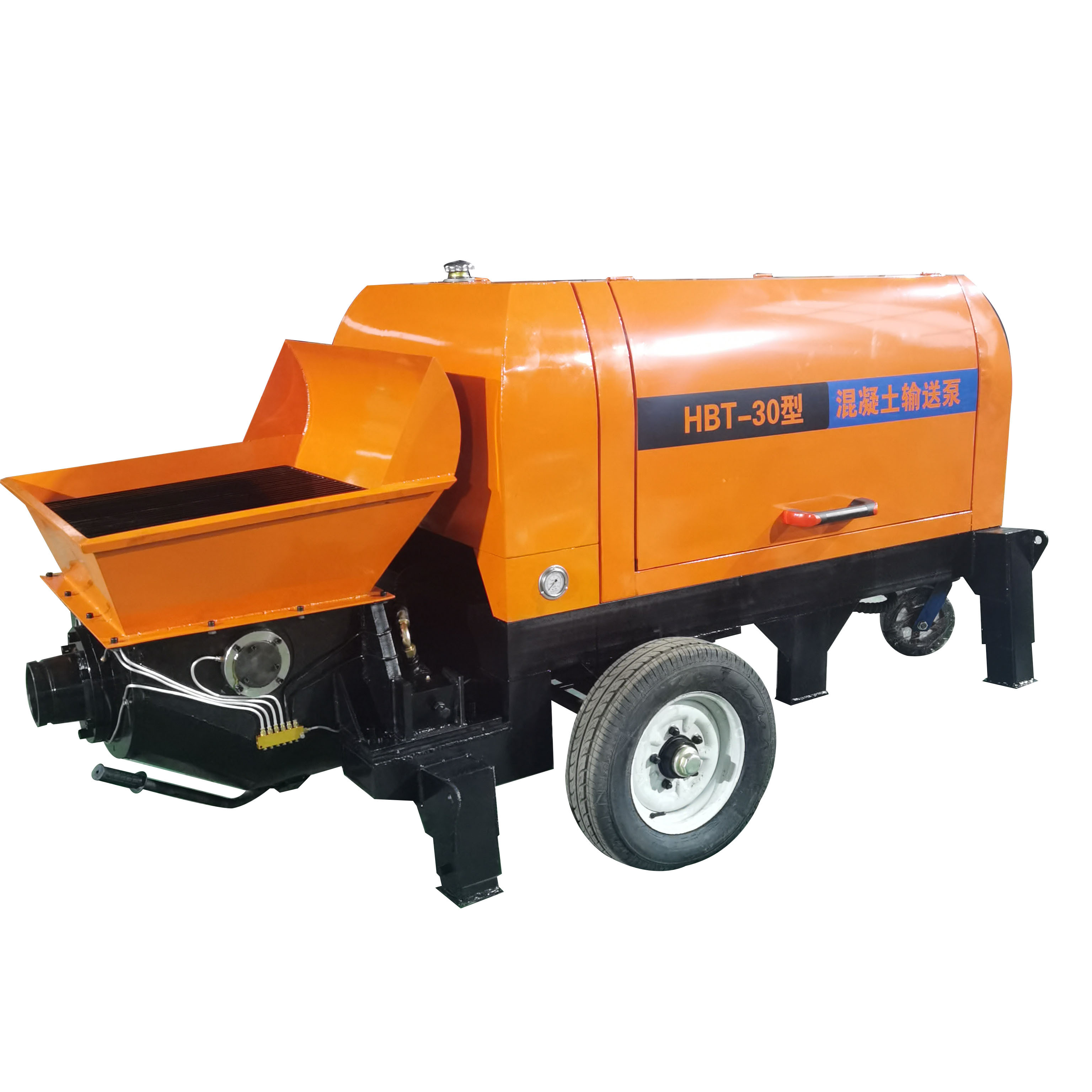 Electric trailer concrete pump new mobile mini concrete pump