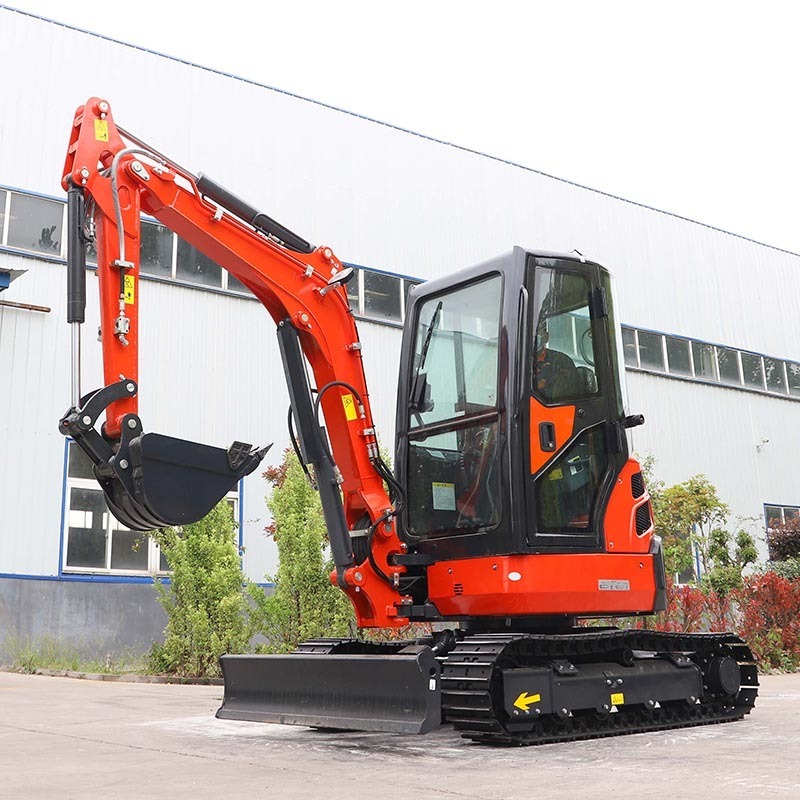 FREE SHIPPING brand Mini Excavator 3.5 ton 2.5 Ton mini escavadeira digger excavator excavators 3 ton bucket swing boom for sale