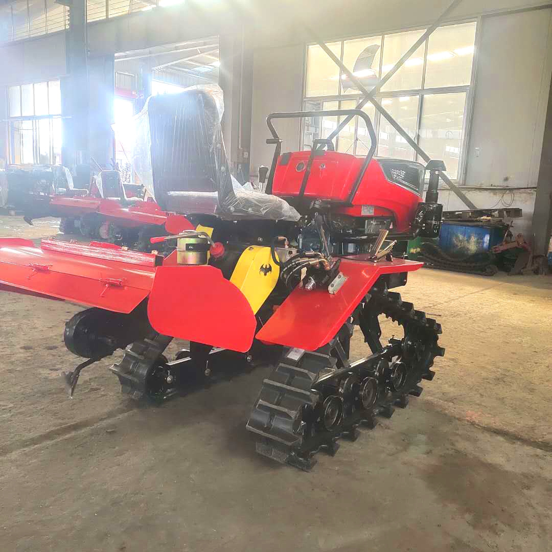 Multinfunction farm tools crawler tractor/agriculture Machinery mini tractor/Dual use of water and drought rotary cultivator