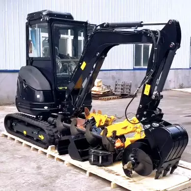 FREE SHIPPING! 3.5 ton mini excavator 1 ton 2 ton Kubota Engine digger excavator mini pelle Chinese used small excavator machine