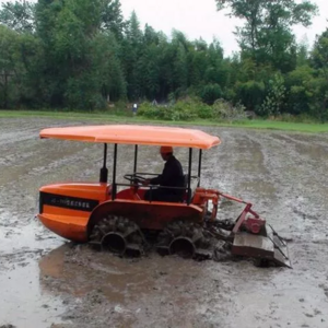 Paddy field tractor/Small boat tractor/ paddy tire farm boat tractor for rice field cultivation